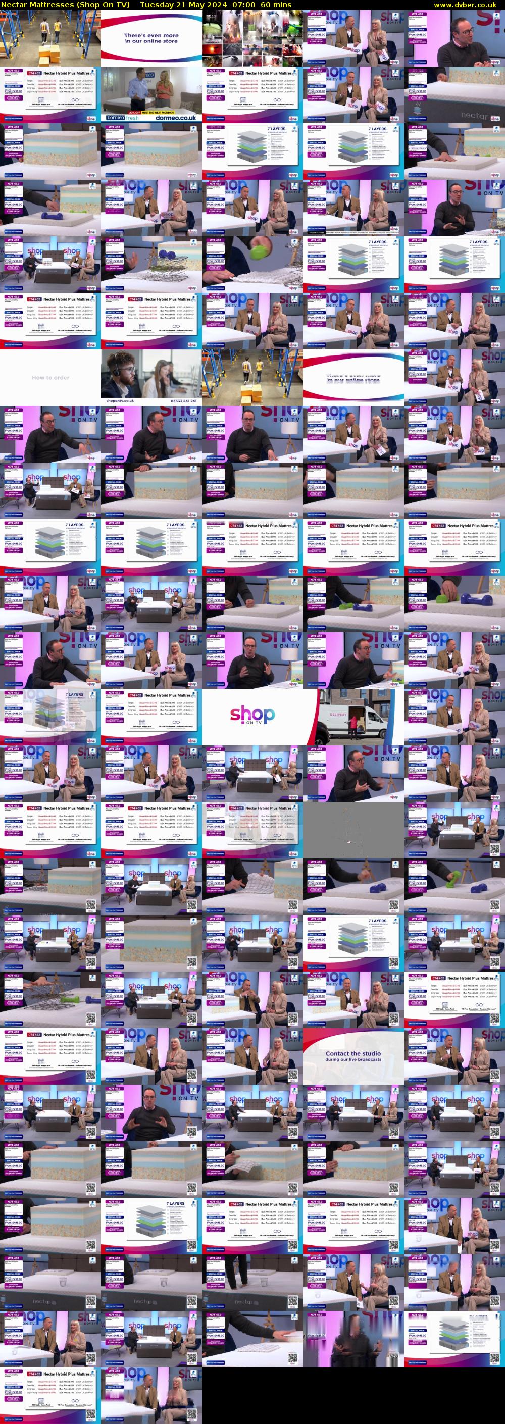 Nectar Mattresses (Shop On TV) Tuesday 21 May 2024 07:00 - 08:00