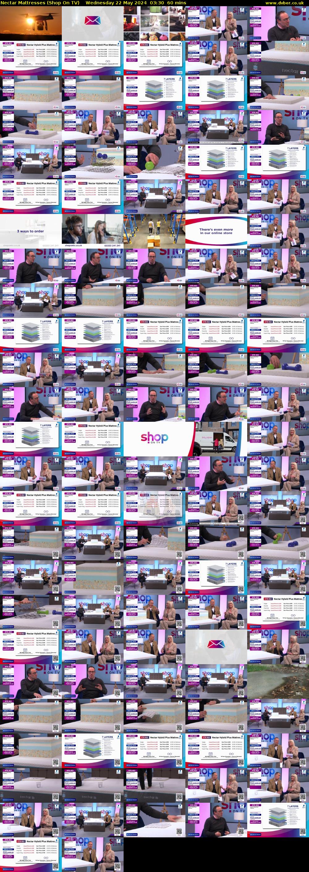 Nectar Mattresses (Shop On TV) Wednesday 22 May 2024 03:30 - 04:30
