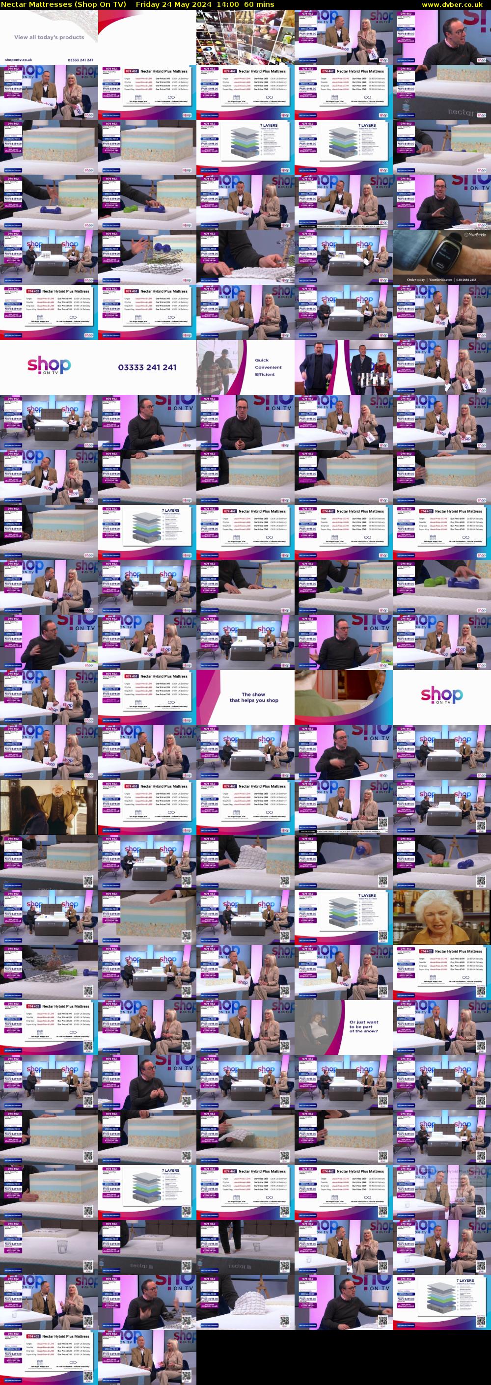 Nectar Mattresses (Shop On TV) Friday 24 May 2024 14:00 - 15:00