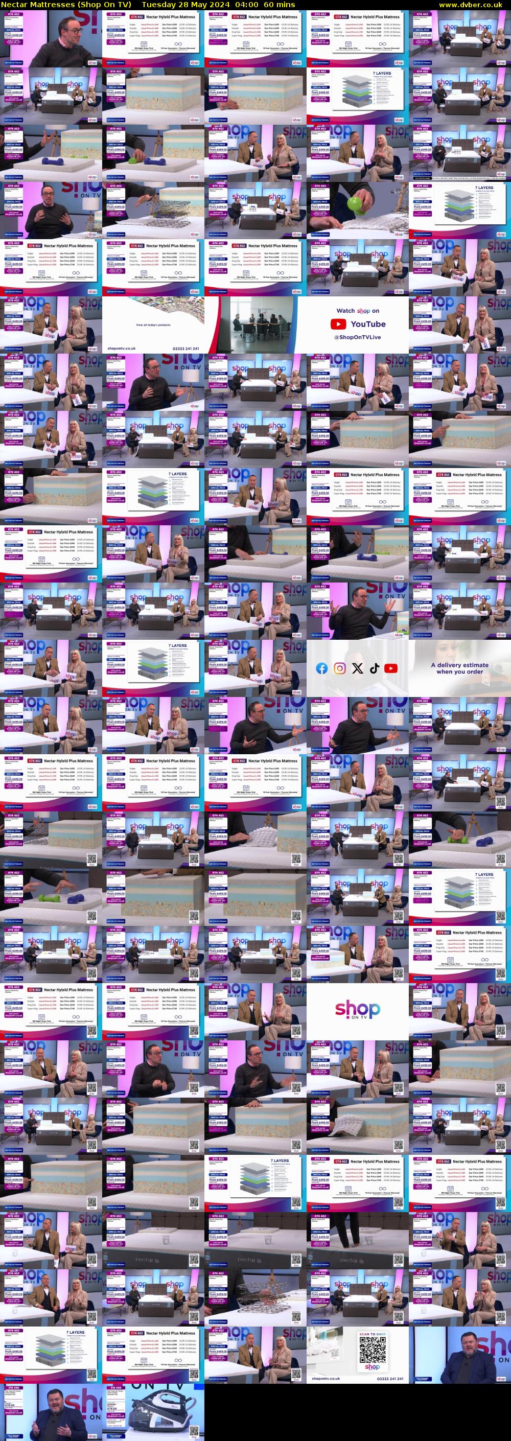 Nectar Mattresses (Shop On TV) Tuesday 28 May 2024 04:00 - 05:00