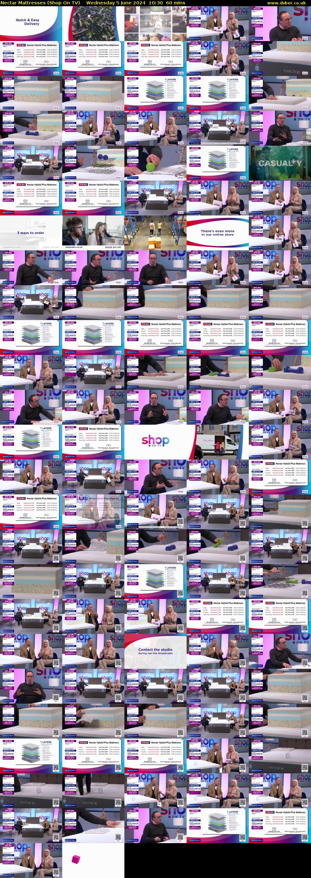 Nectar Mattresses (Shop On TV) Wednesday 5 June 2024 10:30 - 11:30