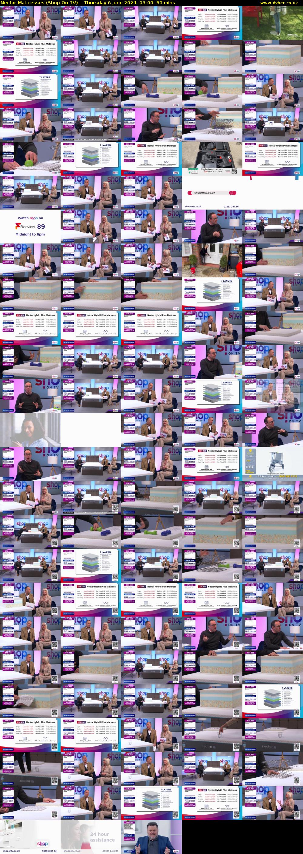 Nectar Mattresses (Shop On TV) Thursday 6 June 2024 05:00 - 06:00