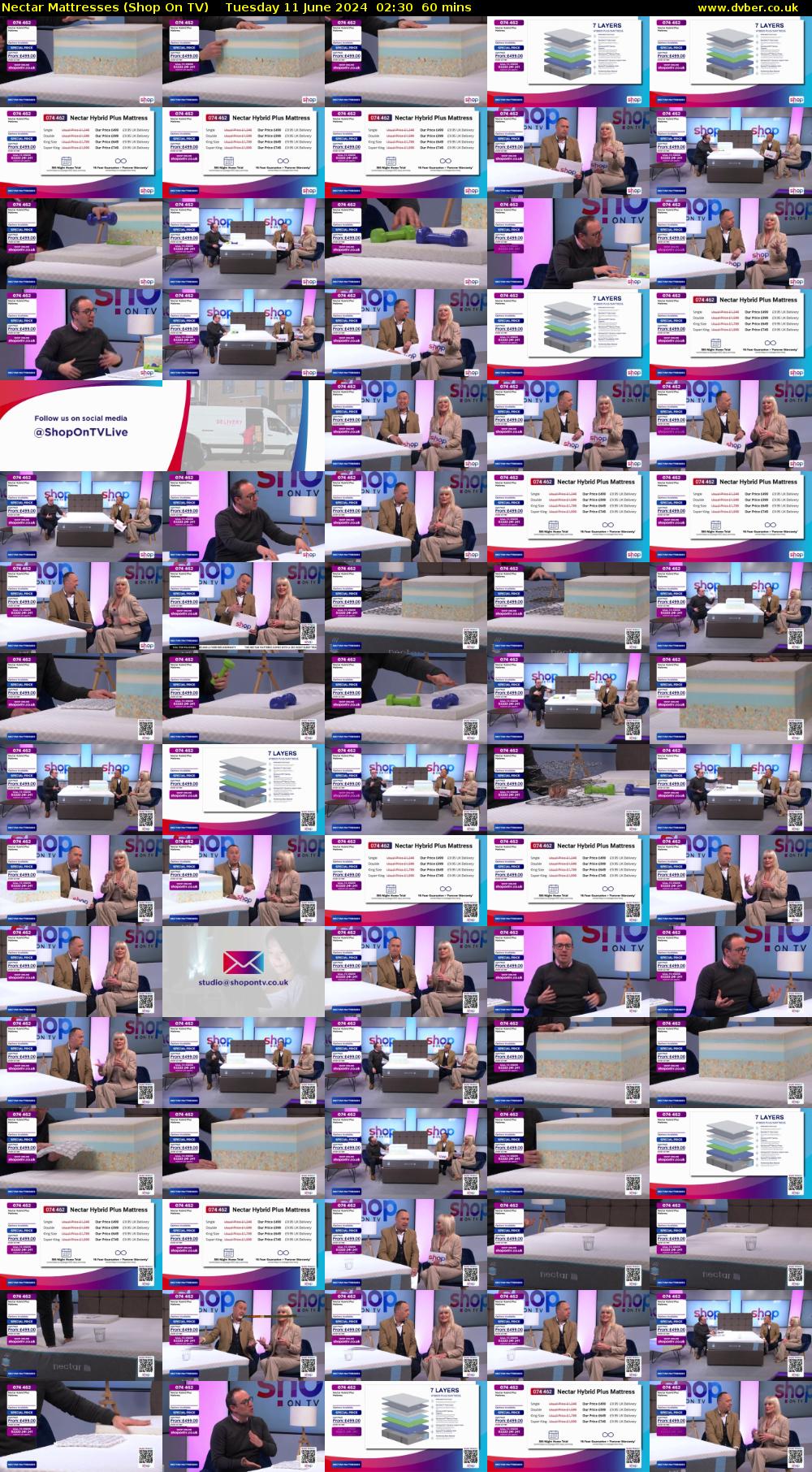 Nectar Mattresses (Shop On TV) Tuesday 11 June 2024 02:30 - 03:30