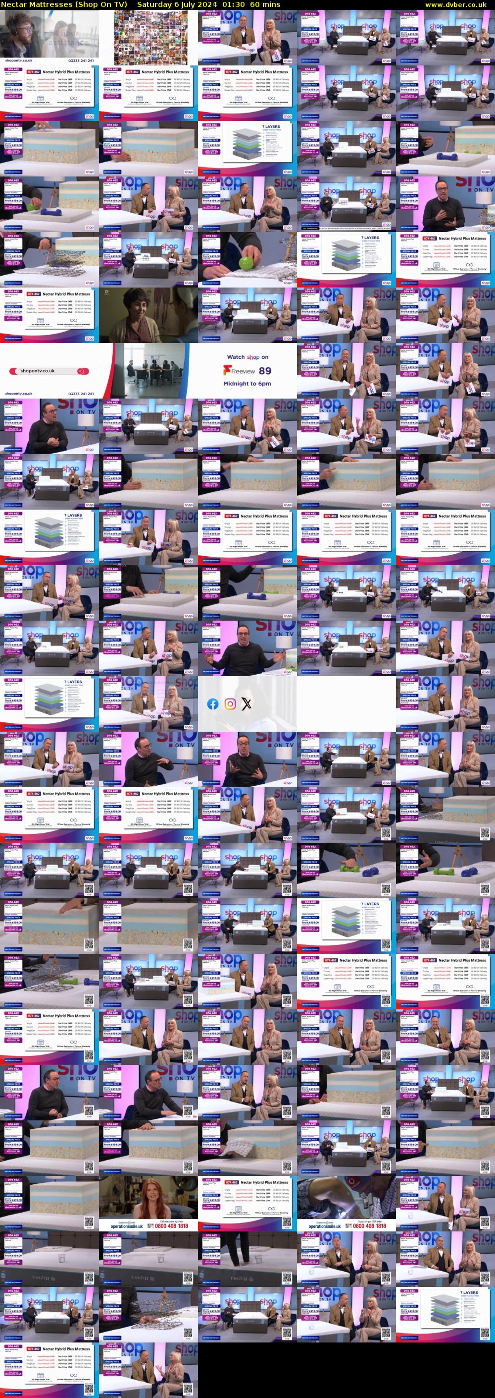 Nectar Mattresses (Shop On TV) Saturday 6 July 2024 01:30 - 02:30