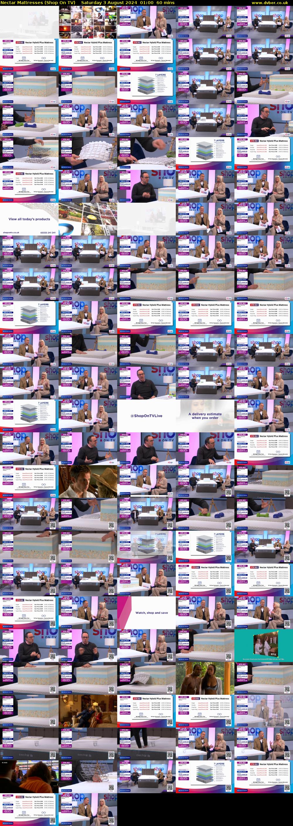 Nectar Mattresses (Shop On TV) Saturday 3 August 2024 01:00 - 02:00