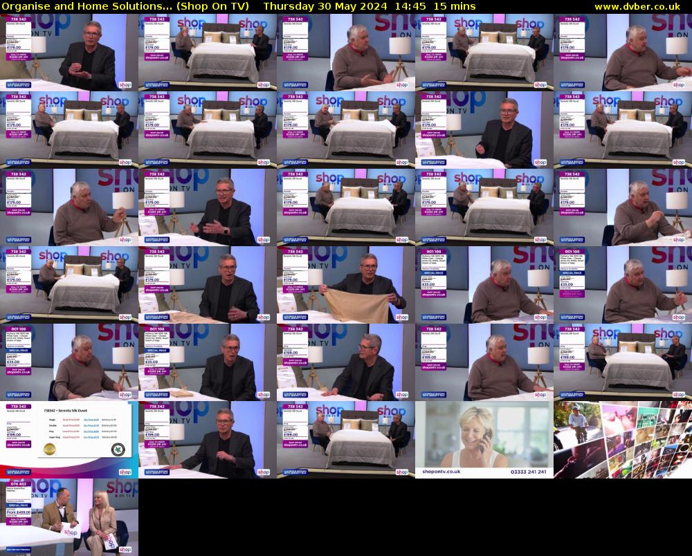 Organise and Home Solutions... (Shop On TV) Thursday 30 May 2024 14:45 - 15:00
