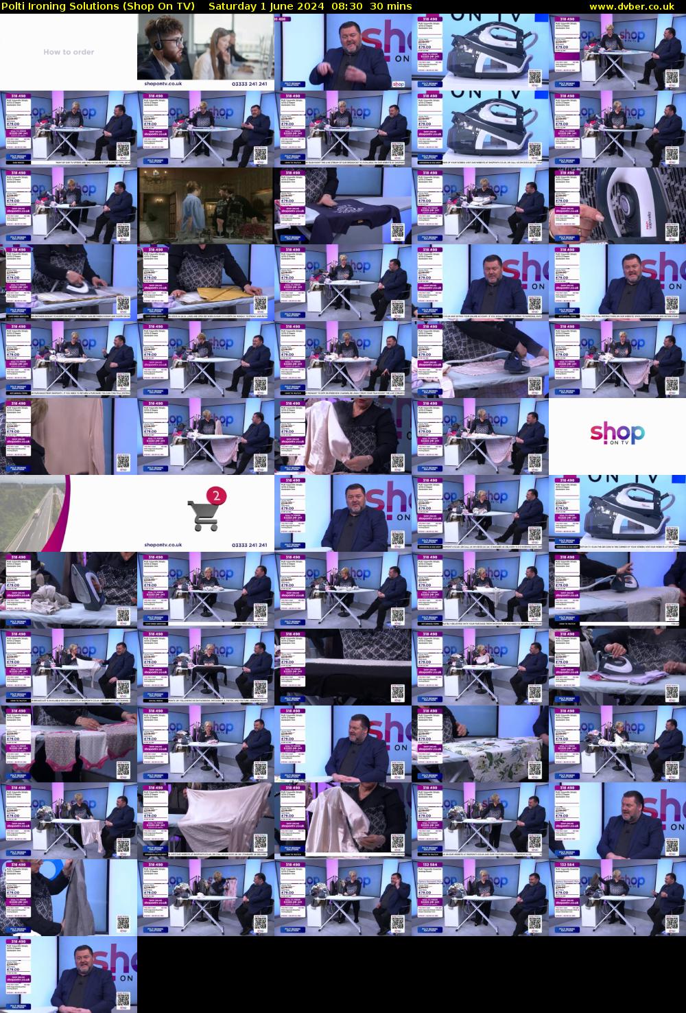 Polti Ironing Solutions (Shop On TV) Saturday 1 June 2024 08:30 - 09:00