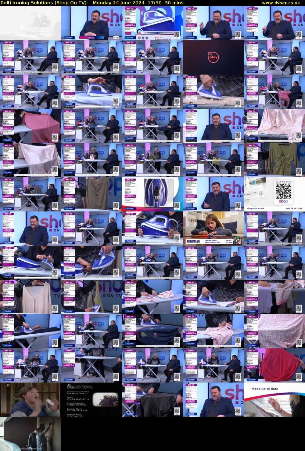 Polti Ironing Solutions (Shop On TV) Monday 24 June 2024 17:30 - 18:00