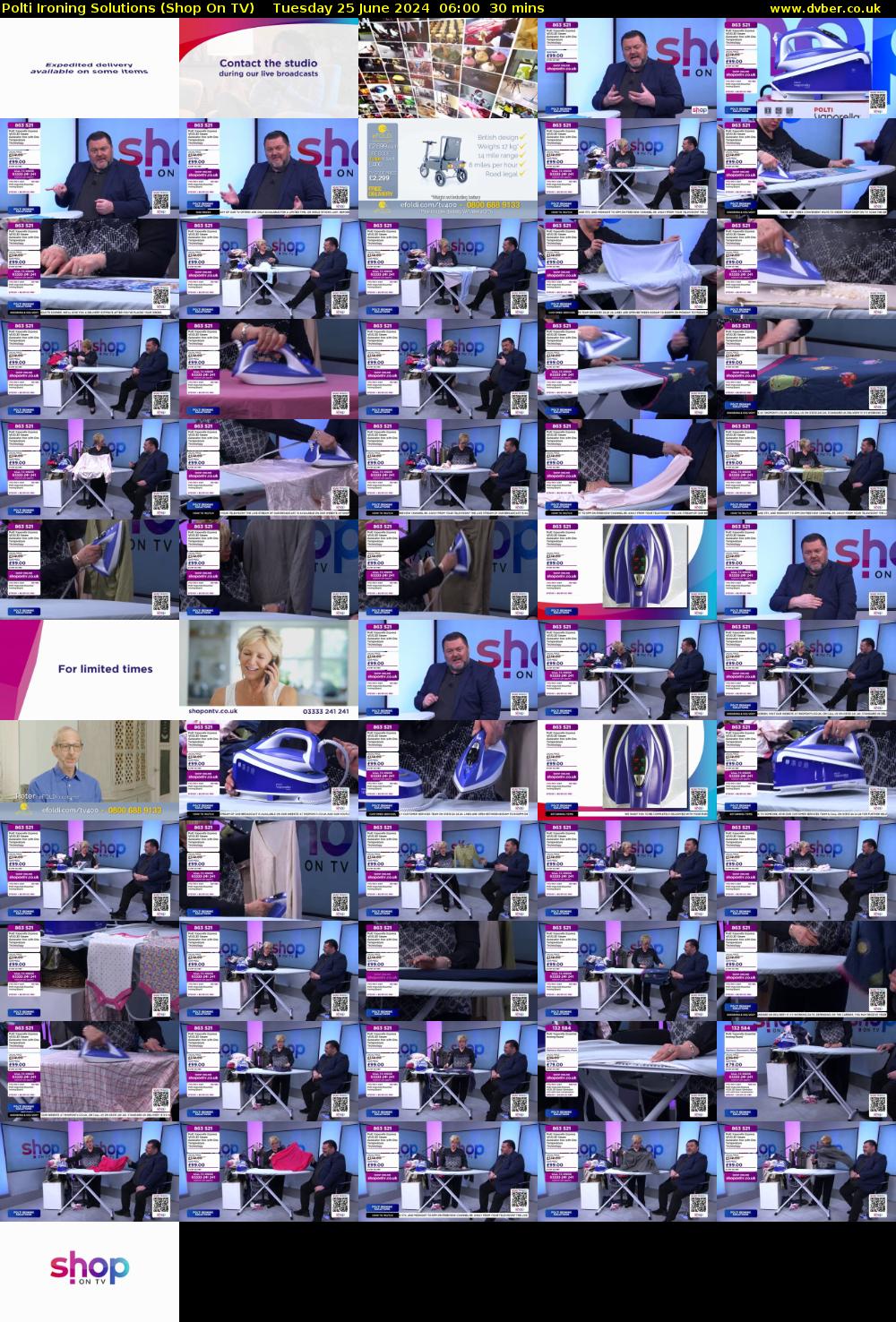 Polti Ironing Solutions (Shop On TV) Tuesday 25 June 2024 06:00 - 06:30