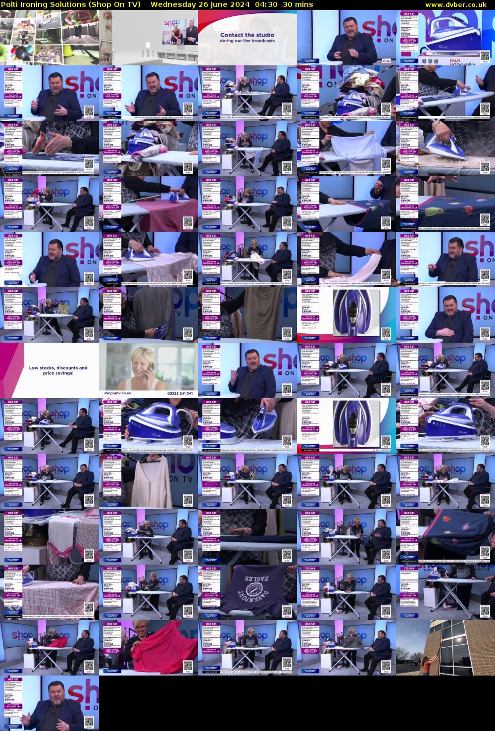 Polti Ironing Solutions (Shop On TV) Wednesday 26 June 2024 04:30 - 05:00