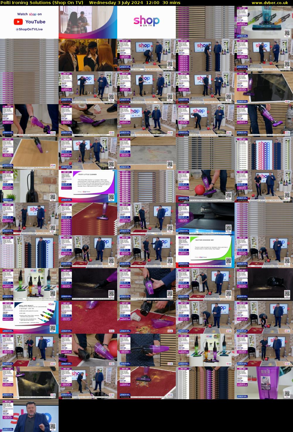 Polti Ironing Solutions (Shop On TV) Wednesday 3 July 2024 12:00 - 12:30