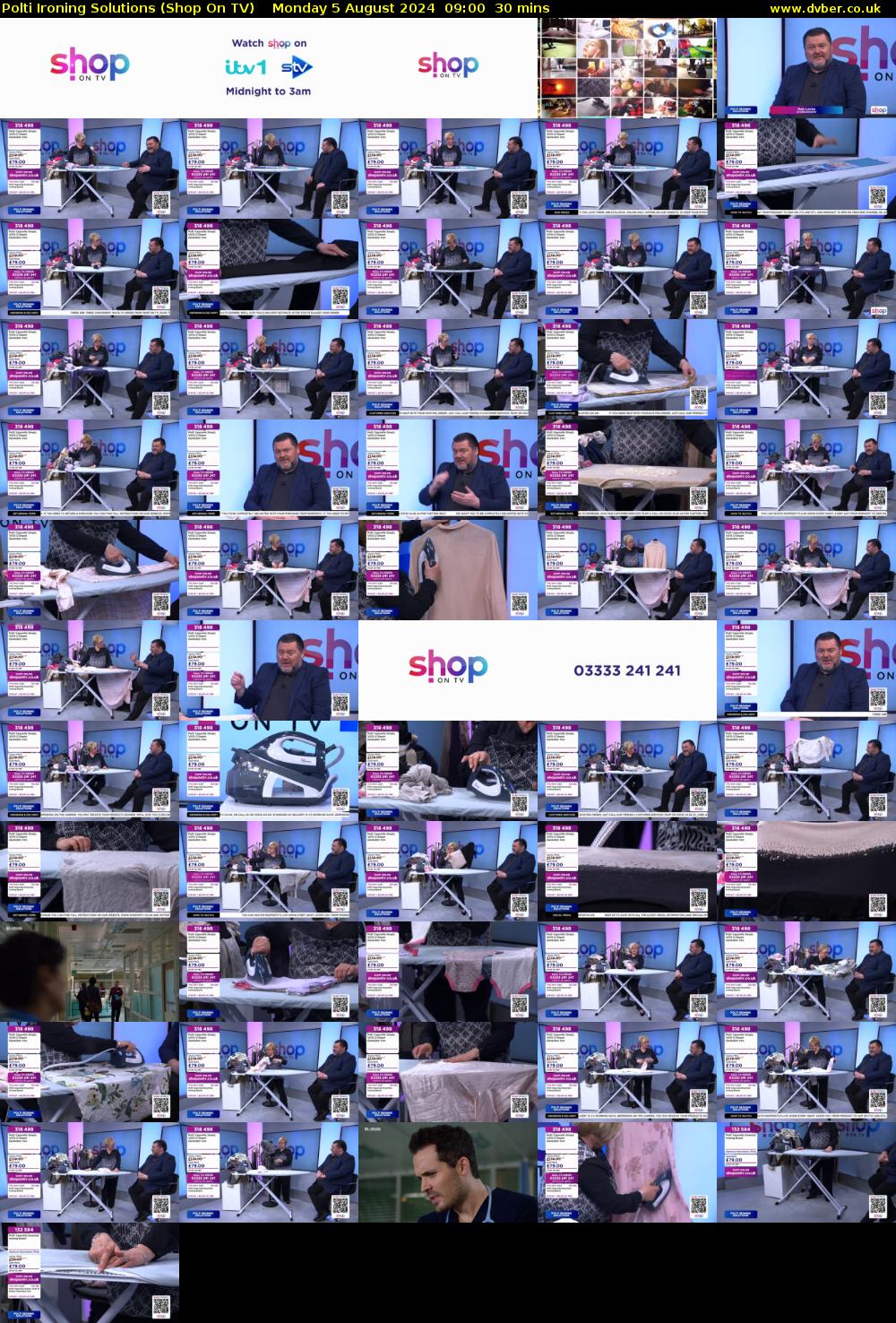 Polti Ironing Solutions (Shop On TV) Monday 5 August 2024 09:00 - 09:30