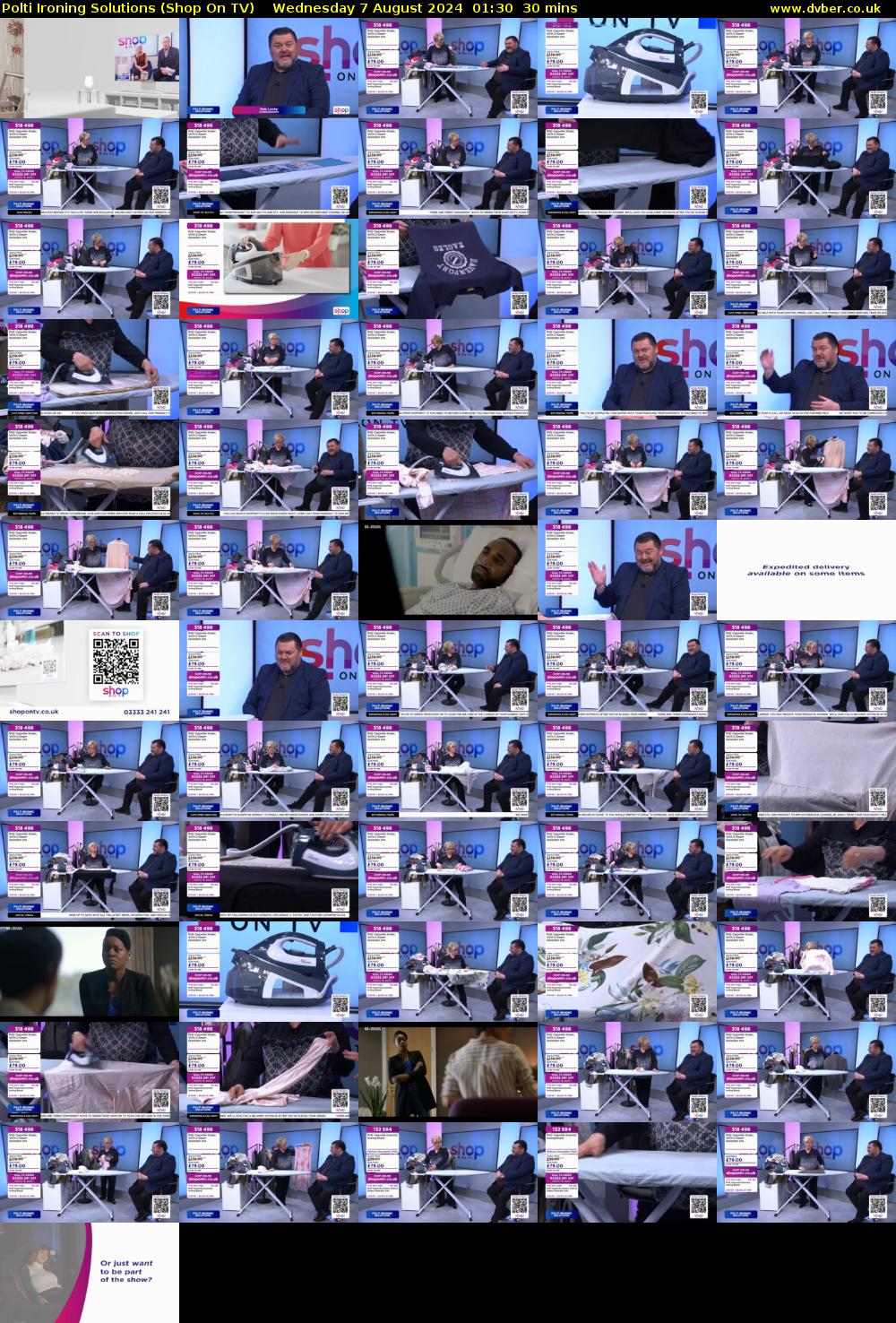Polti Ironing Solutions (Shop On TV) Wednesday 7 August 2024 01:30 - 02:00