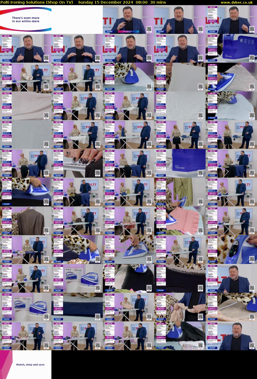 Polti Ironing Solutions (Shop On TV) Sunday 15 December 2024 08:00 - 08:30