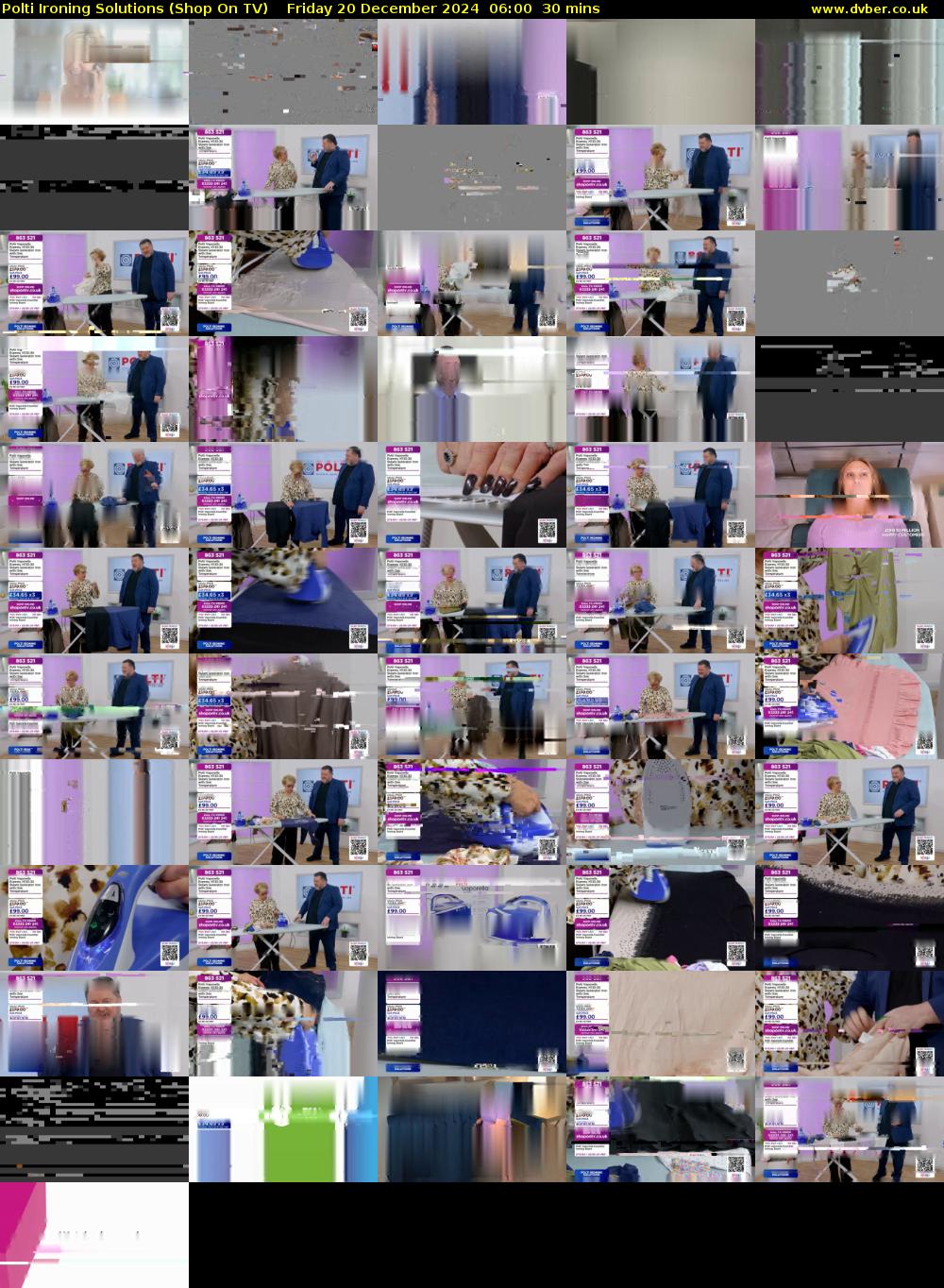 Polti Ironing Solutions (Shop On TV) Friday 20 December 2024 06:00 - 06:30
