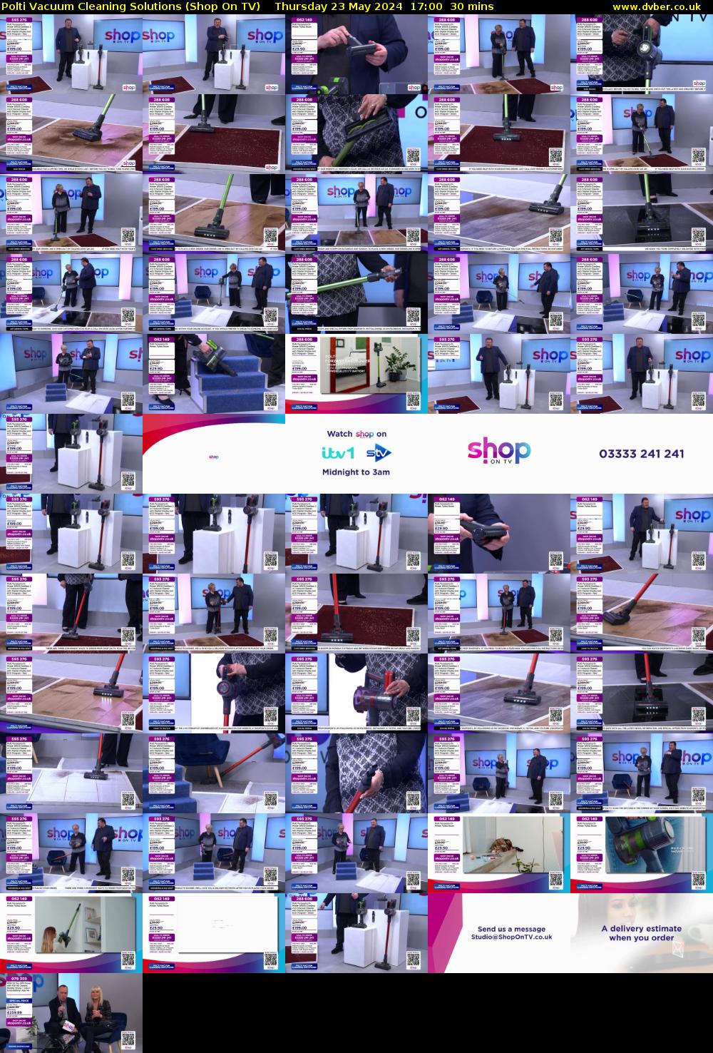 Polti Vacuum Cleaning Solutions (Shop On TV) Thursday 23 May 2024 17:00 - 17:30