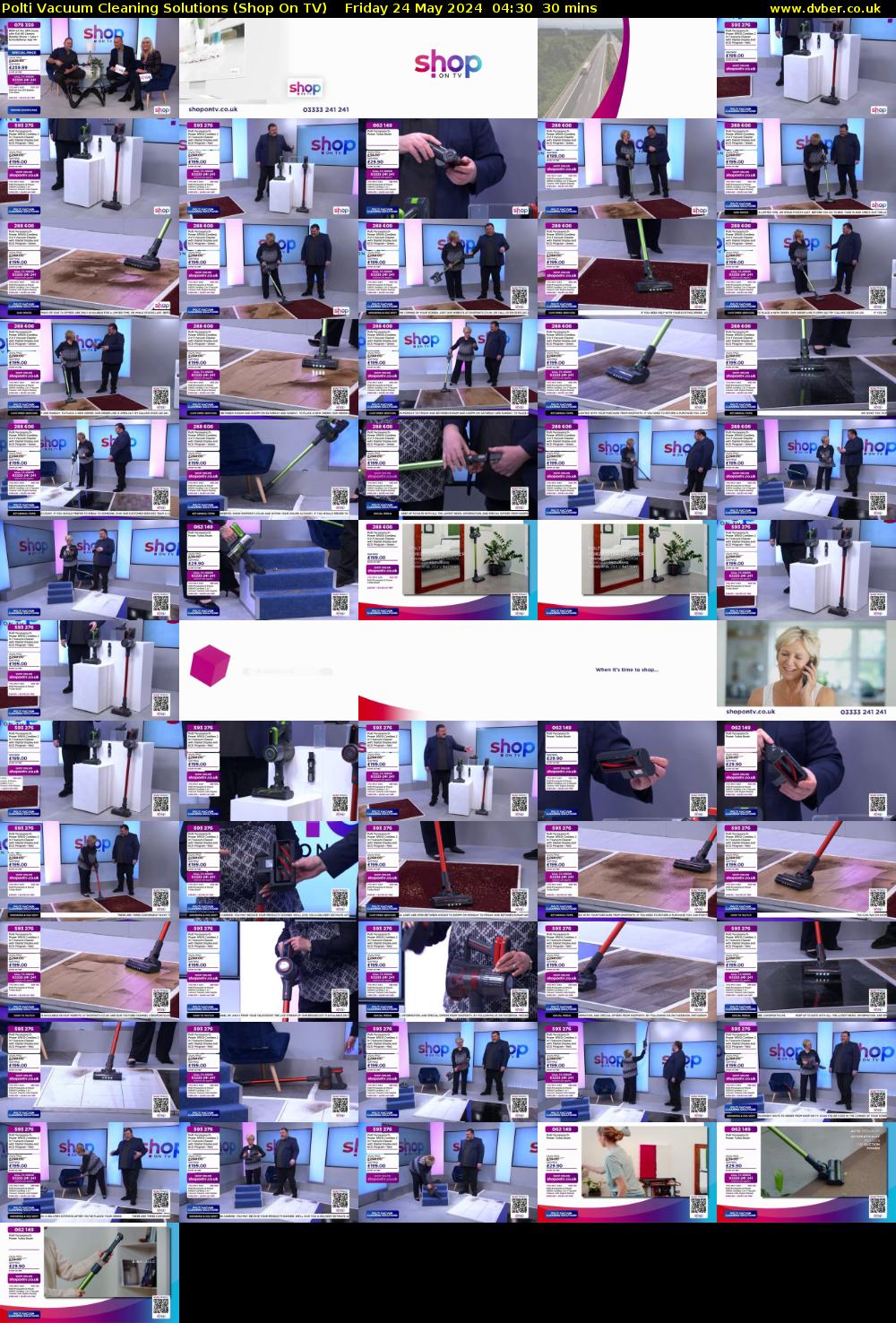 Polti Vacuum Cleaning Solutions (Shop On TV) Friday 24 May 2024 04:30 - 05:00