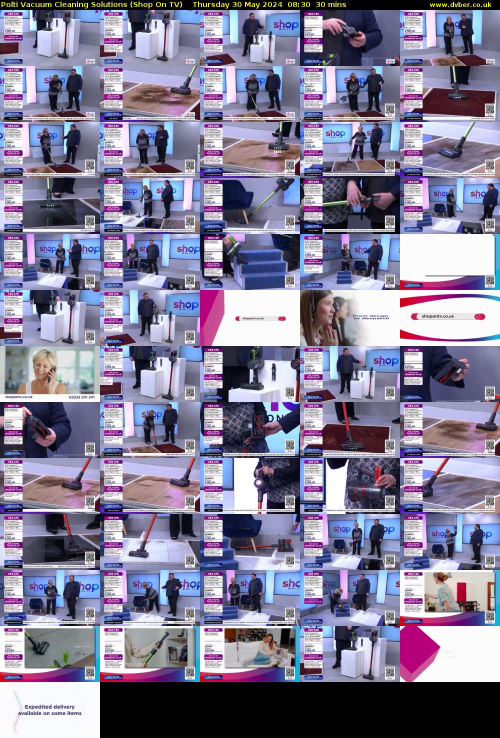 Polti Vacuum Cleaning Solutions (Shop On TV) Thursday 30 May 2024 08:30 - 09:00