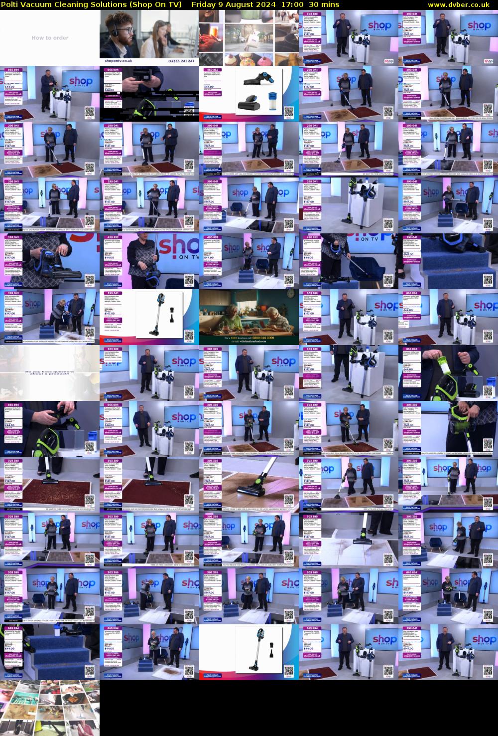 Polti Vacuum Cleaning Solutions (Shop On TV) Friday 9 August 2024 17:00 - 17:30