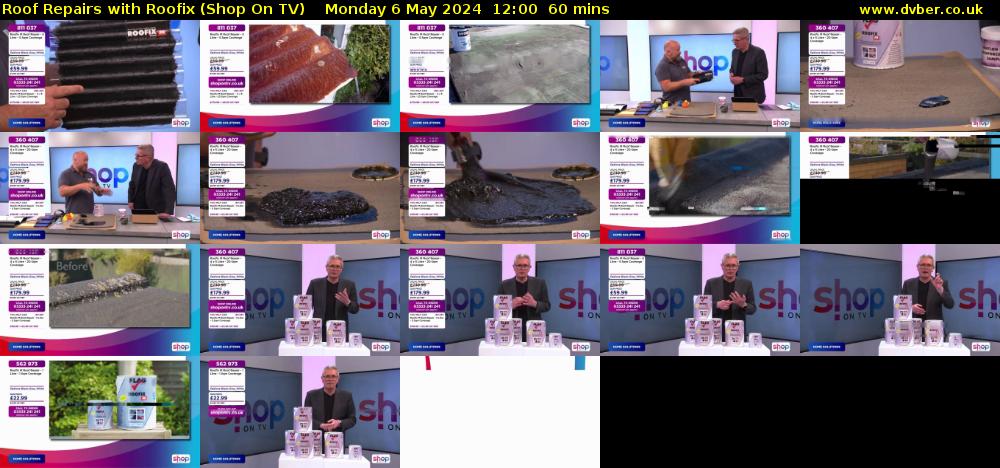 Roof Repairs with Roofix (Shop On TV) Monday 6 May 2024 12:00 - 13:00