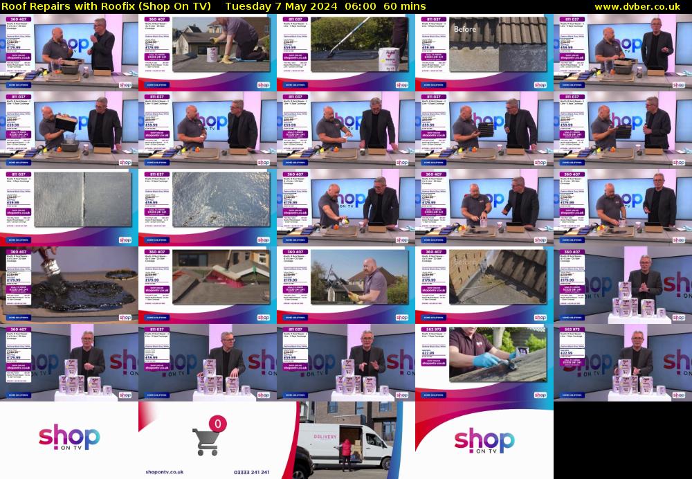 Roof Repairs with Roofix (Shop On TV) Tuesday 7 May 2024 06:00 - 07:00