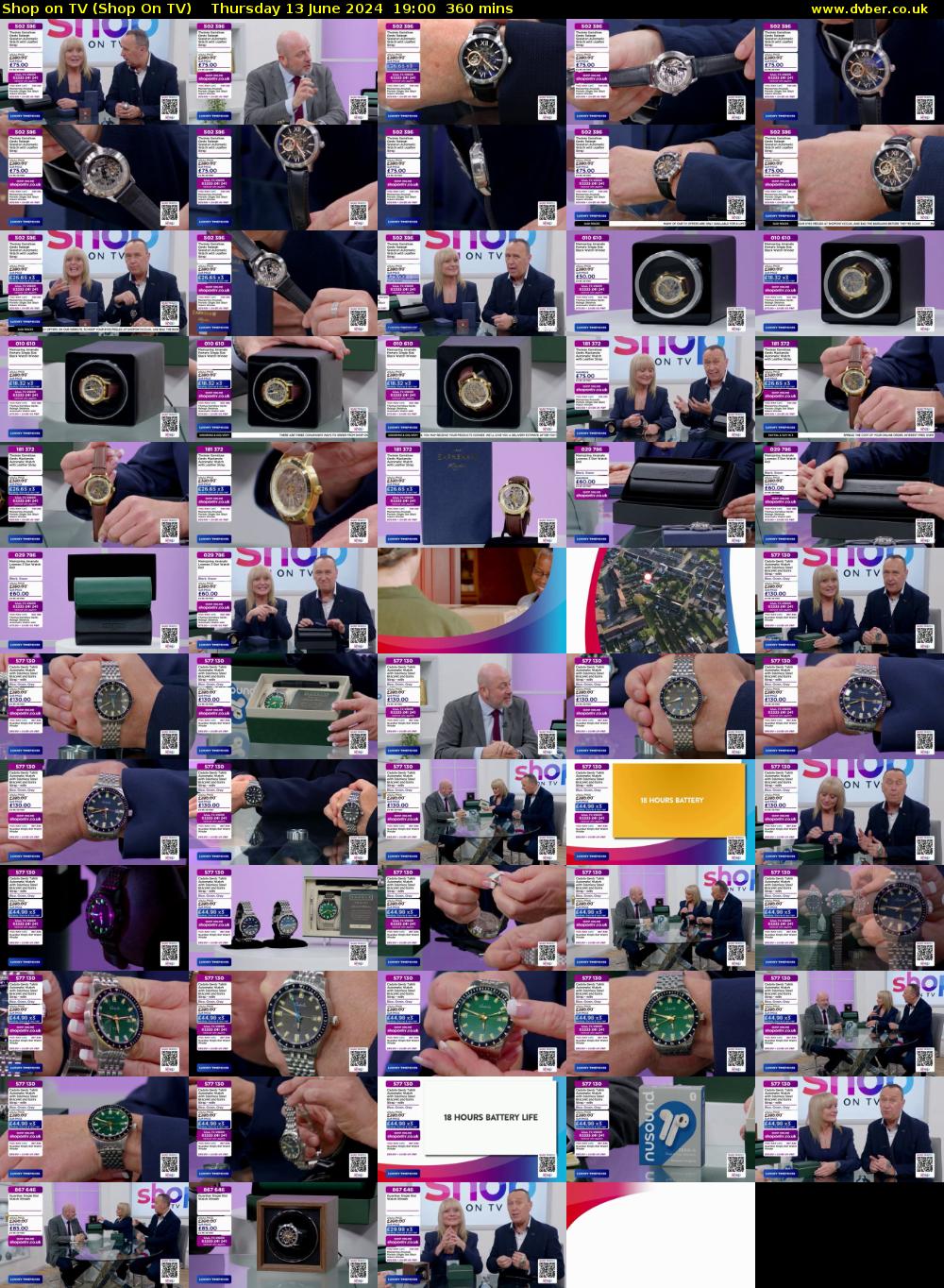 Shop on TV (Shop On TV) Thursday 13 June 2024 19:00 - 01:00