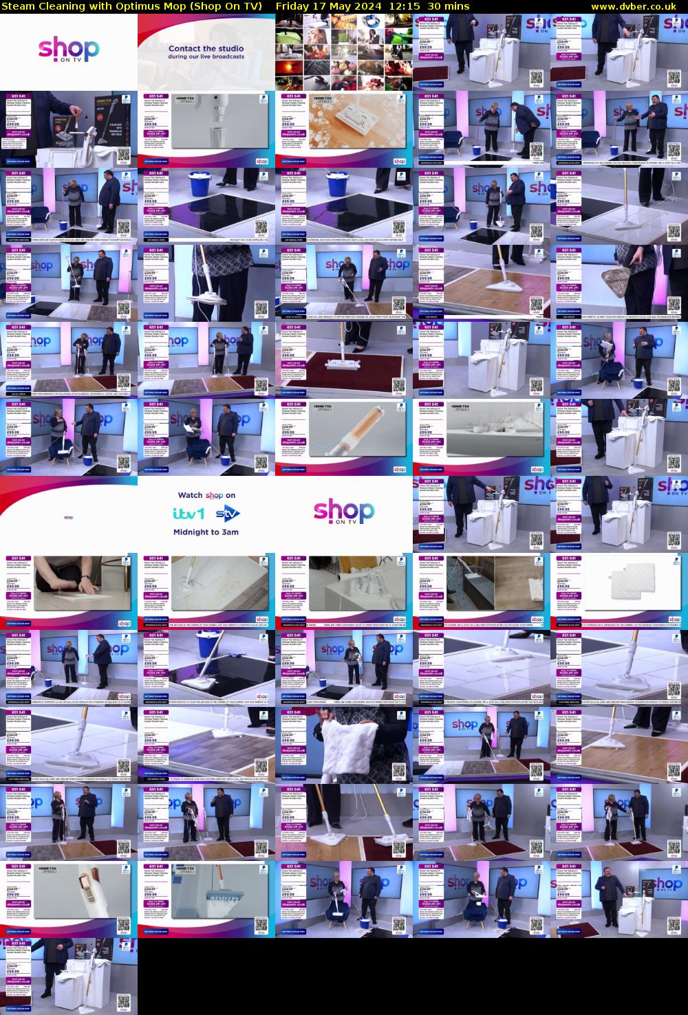 Steam Cleaning with Optimus Mop (Shop On TV) Friday 17 May 2024 12:15 - 12:45