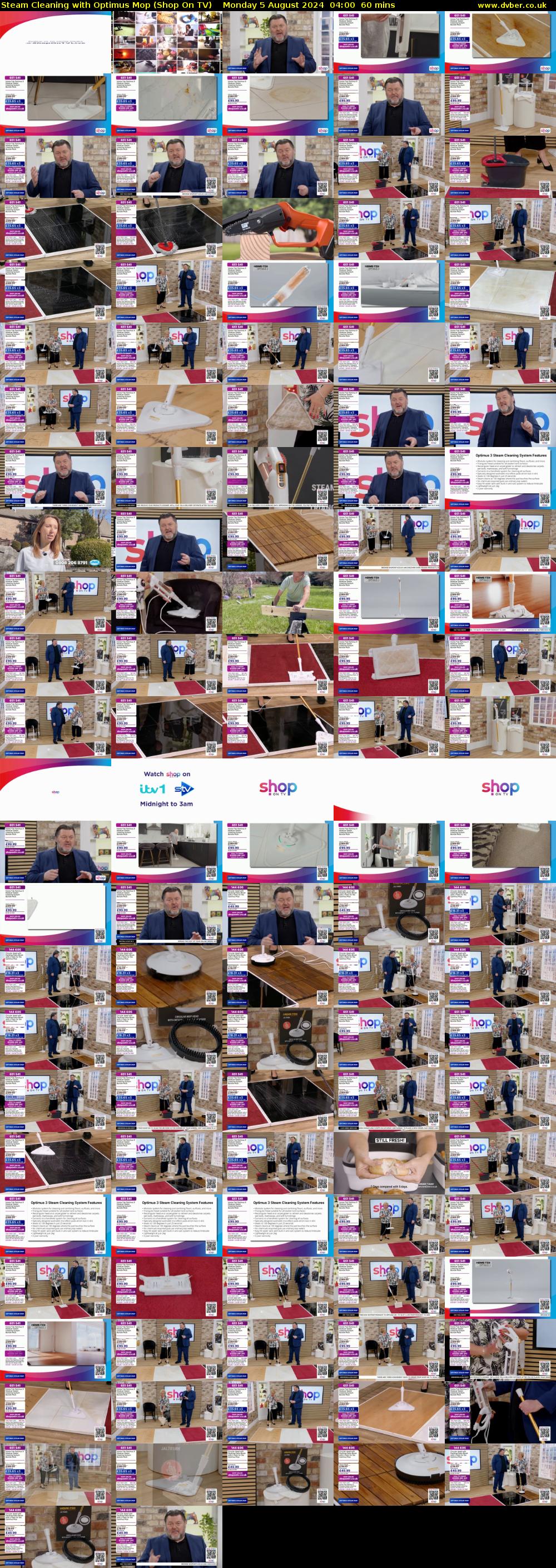 Steam Cleaning with Optimus Mop (Shop On TV) Monday 5 August 2024 04:00 - 05:00