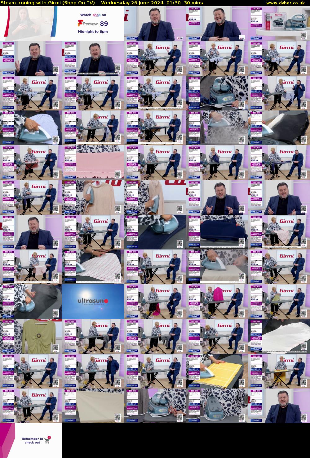 Steam Ironing with Girmi (Shop On TV) Wednesday 26 June 2024 01:30 - 02:00