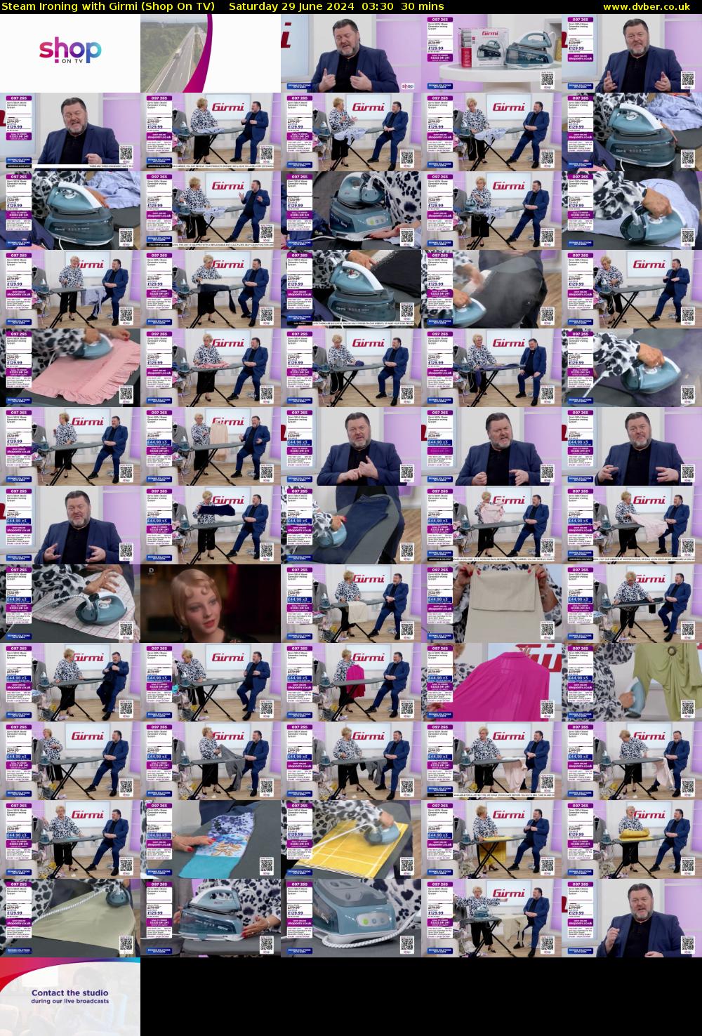 Steam Ironing with Girmi (Shop On TV) Saturday 29 June 2024 03:30 - 04:00