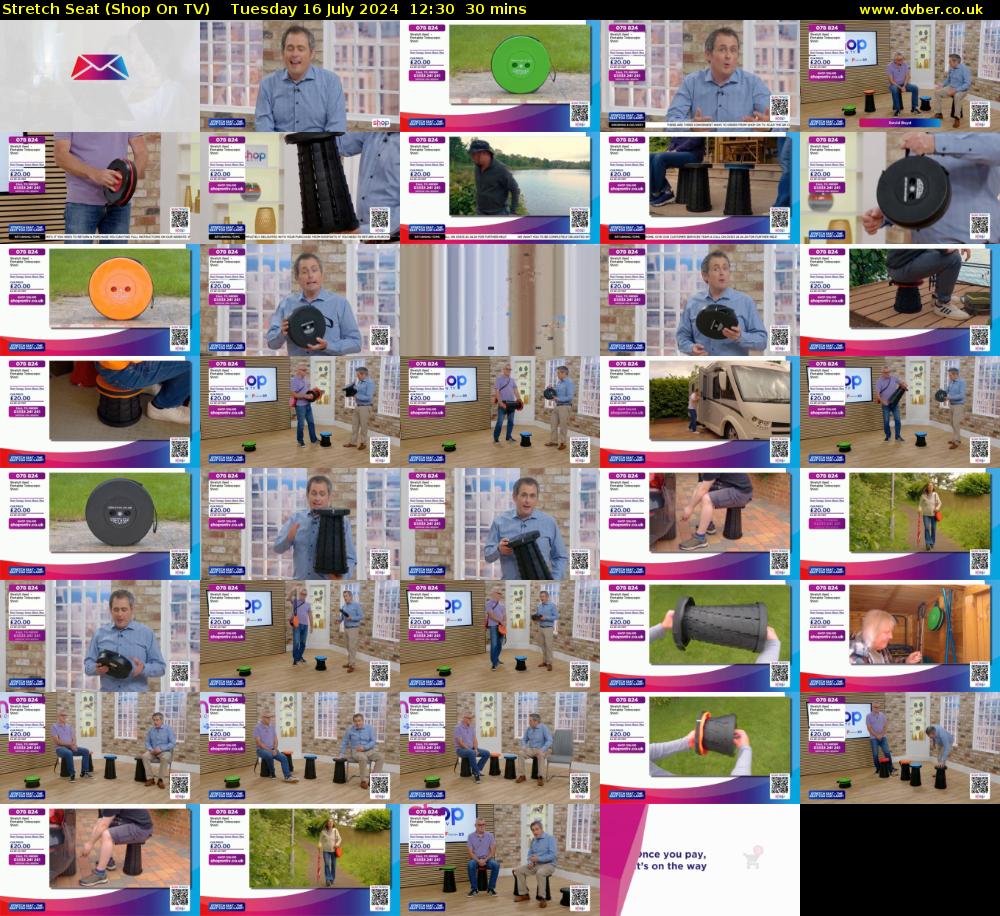 Stretch Seat (Shop On TV) Tuesday 16 July 2024 12:30 - 13:00
