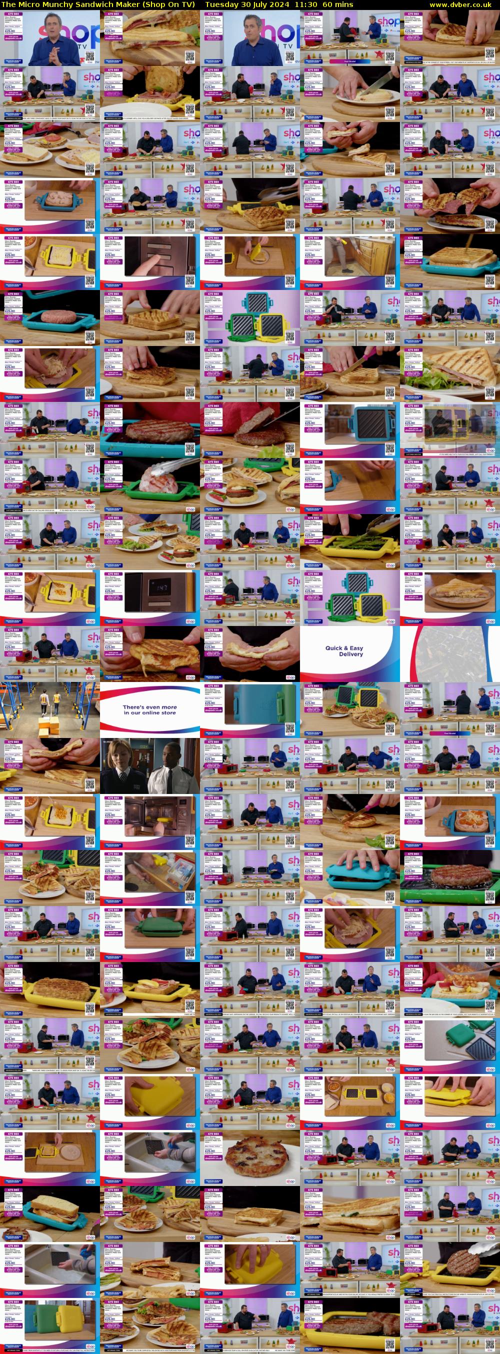 The Micro Munchy Sandwich Maker (Shop On TV) Tuesday 30 July 2024 11:30 - 12:30