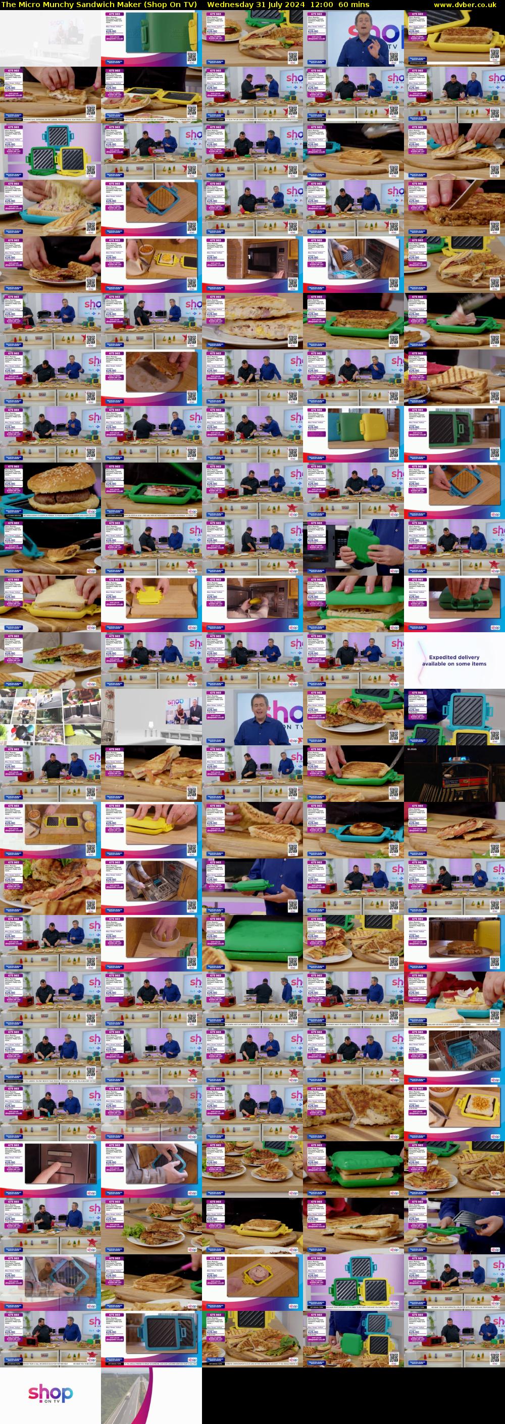 The Micro Munchy Sandwich Maker (Shop On TV) Wednesday 31 July 2024 12:00 - 13:00