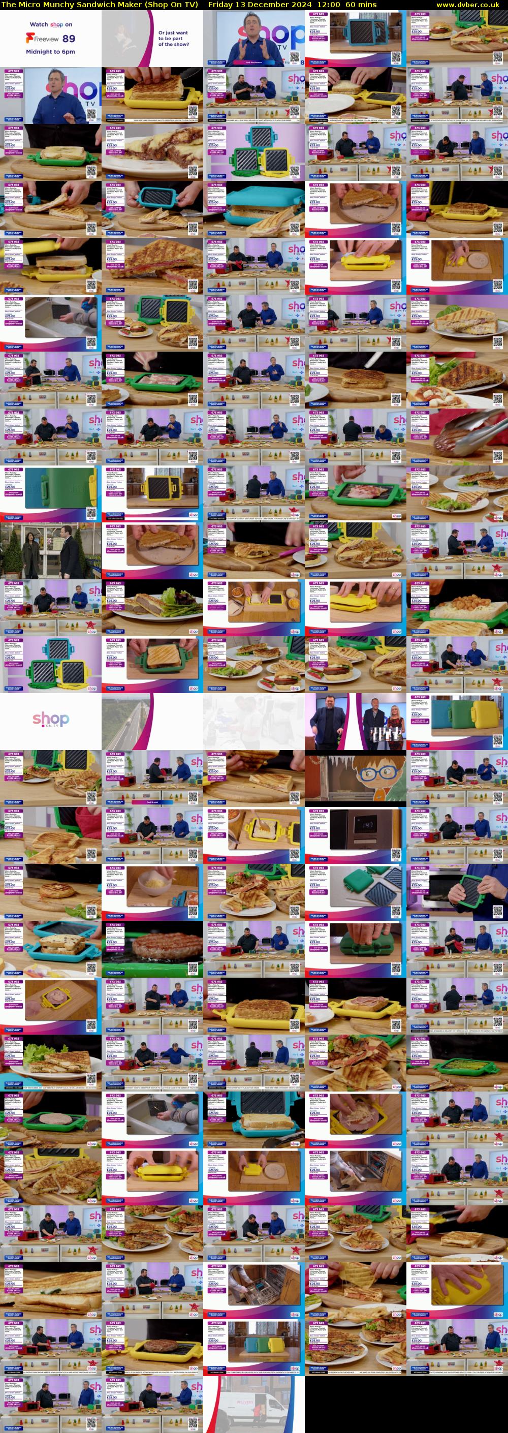 The Micro Munchy Sandwich Maker (Shop On TV) Friday 13 December 2024 12:00 - 13:00