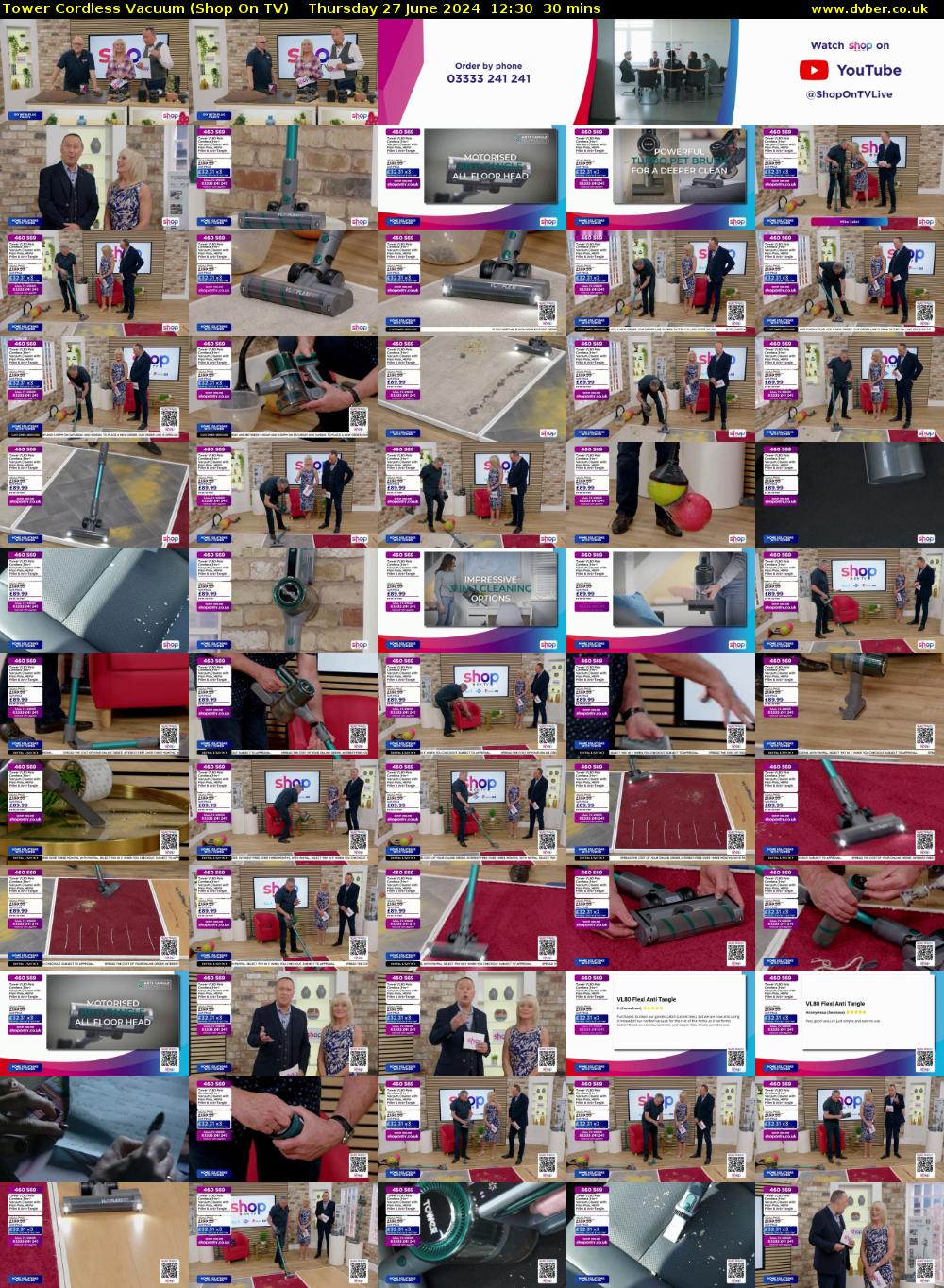 Tower Cordless Vacuum (Shop On TV) Thursday 27 June 2024 12:30 - 13:00