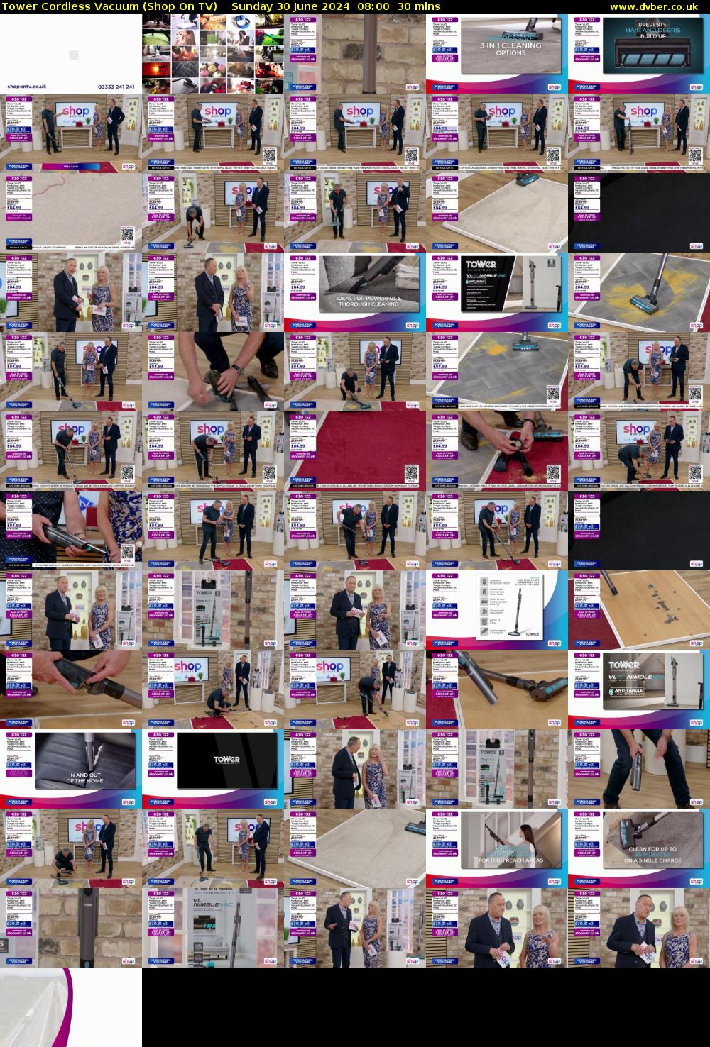Tower Cordless Vacuum (Shop On TV) Sunday 30 June 2024 08:00 - 08:30