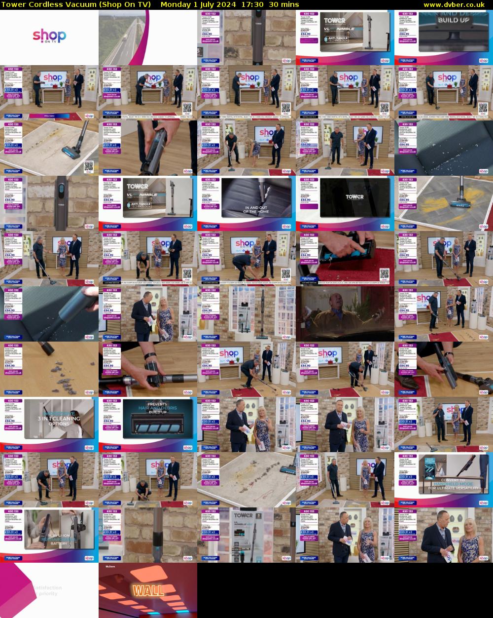 Tower Cordless Vacuum (Shop On TV) Monday 1 July 2024 17:30 - 18:00
