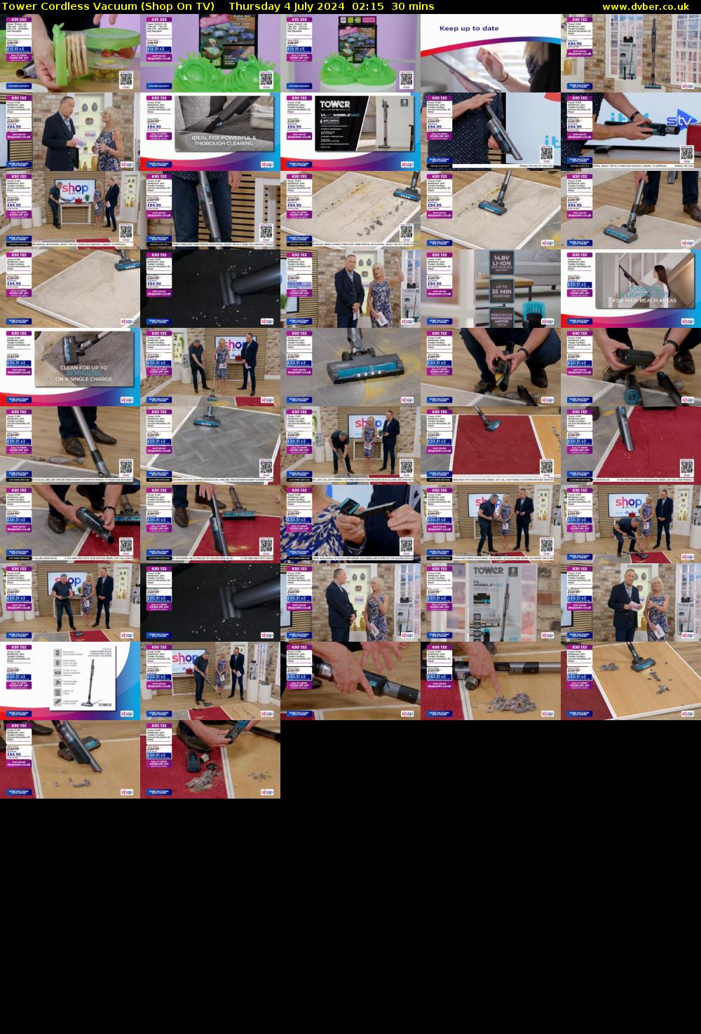 Tower Cordless Vacuum (Shop On TV) Thursday 4 July 2024 02:15 - 02:45