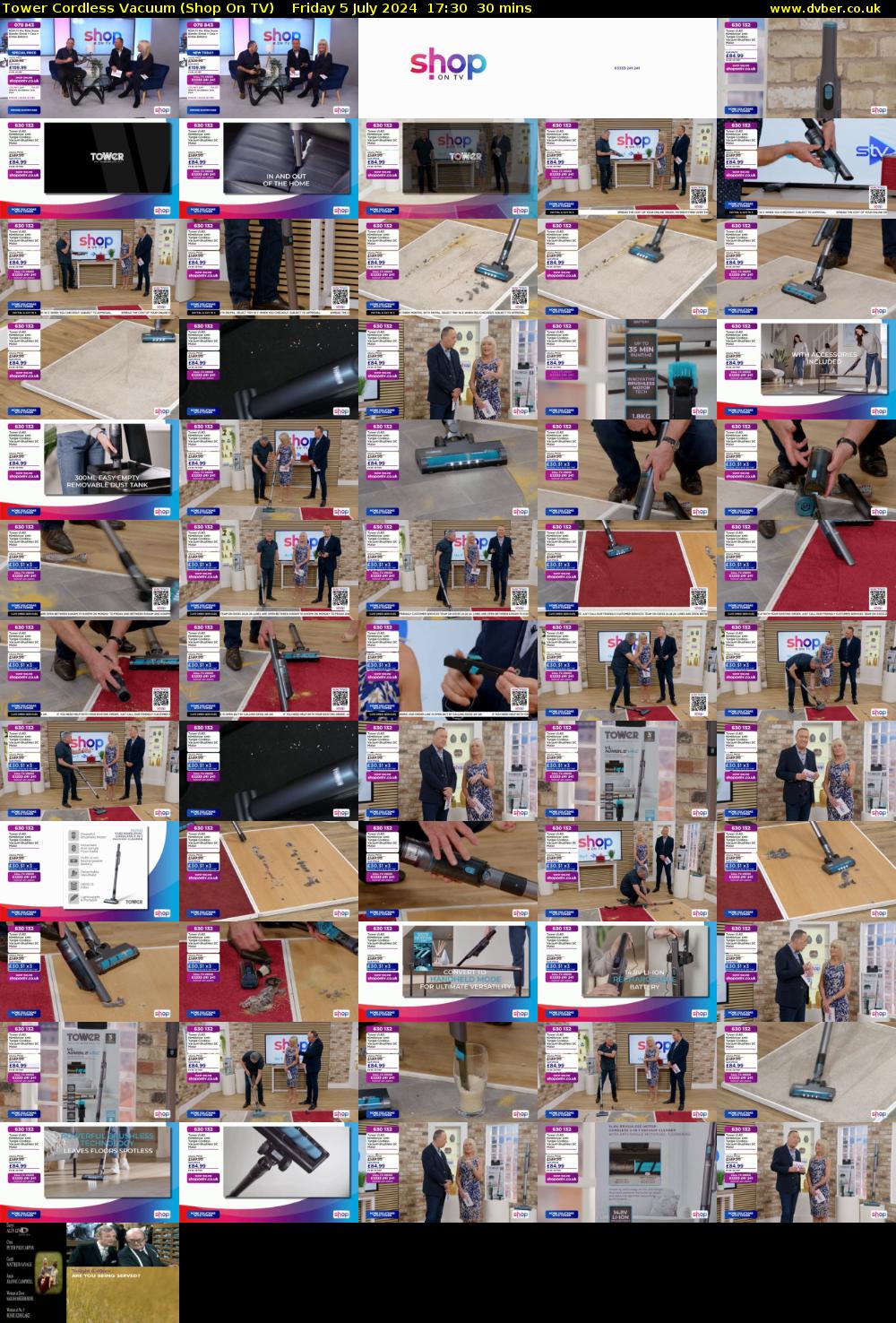 Tower Cordless Vacuum (Shop On TV) Friday 5 July 2024 17:30 - 18:00