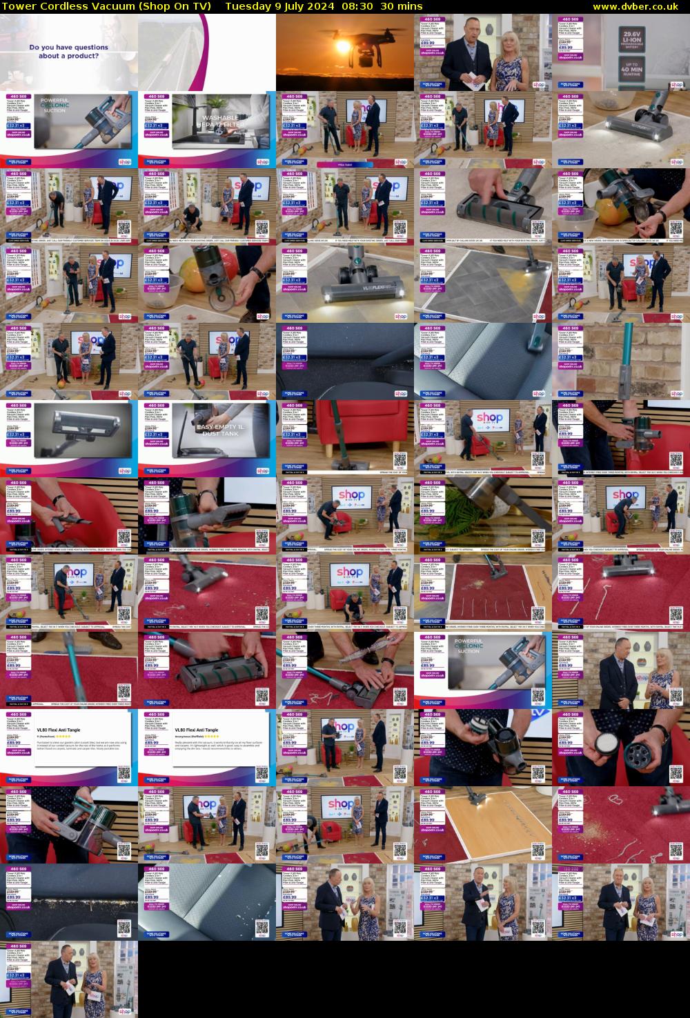 Tower Cordless Vacuum (Shop On TV) Tuesday 9 July 2024 08:30 - 09:00