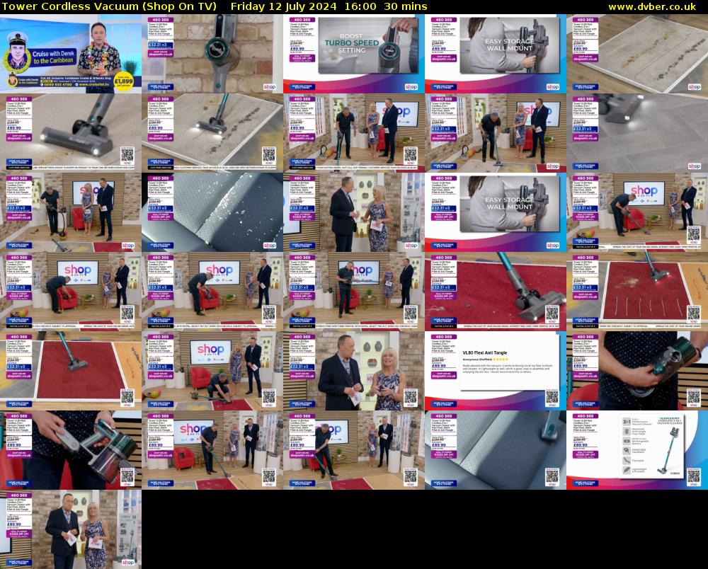 Tower Cordless Vacuum (Shop On TV) Friday 12 July 2024 16:00 - 16:30