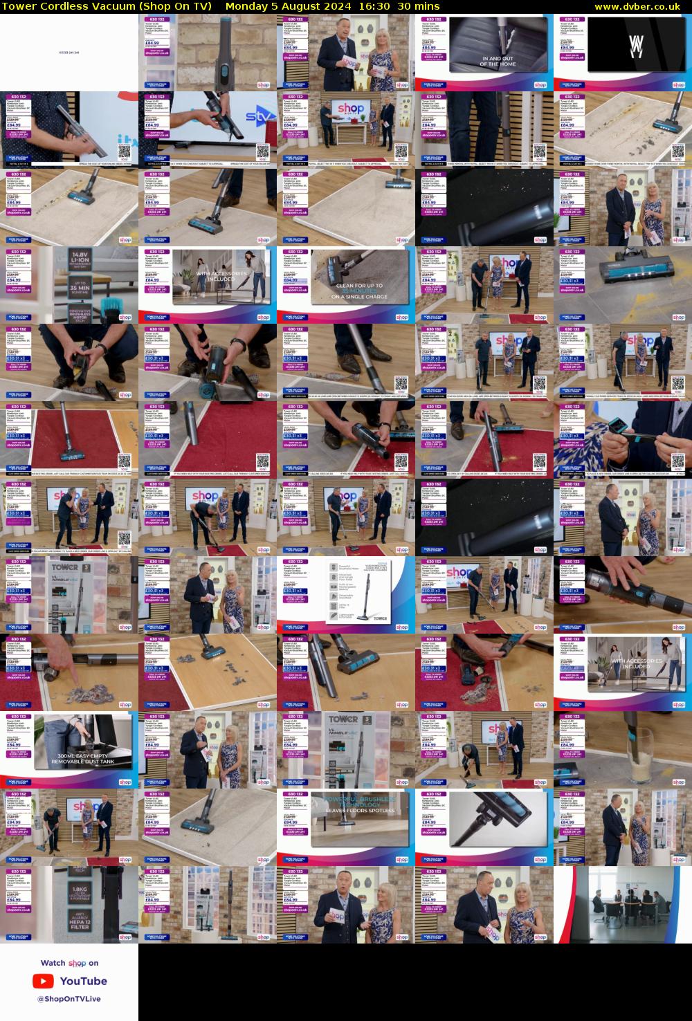 Tower Cordless Vacuum (Shop On TV) Monday 5 August 2024 16:30 - 17:00