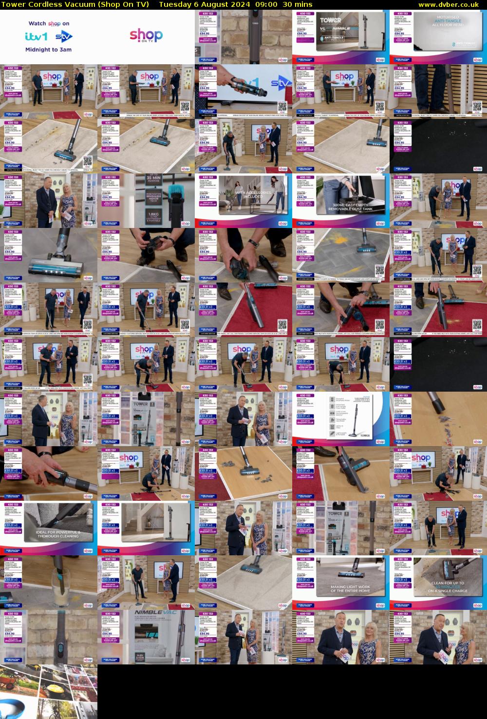Tower Cordless Vacuum (Shop On TV) Tuesday 6 August 2024 09:00 - 09:30