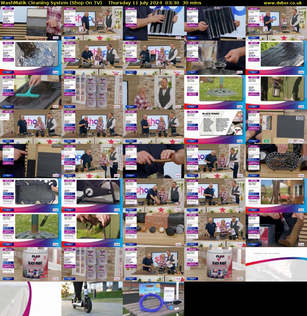 WashMatik Cleaning System (Shop On TV) Thursday 11 July 2024 03:30 - 04:00