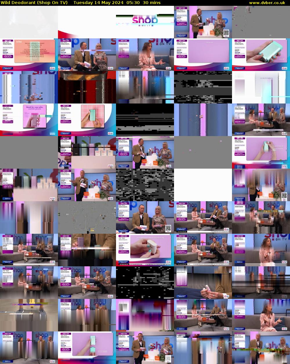 Wild Deodorant (Shop On TV) Tuesday 14 May 2024 05:30 - 06:00
