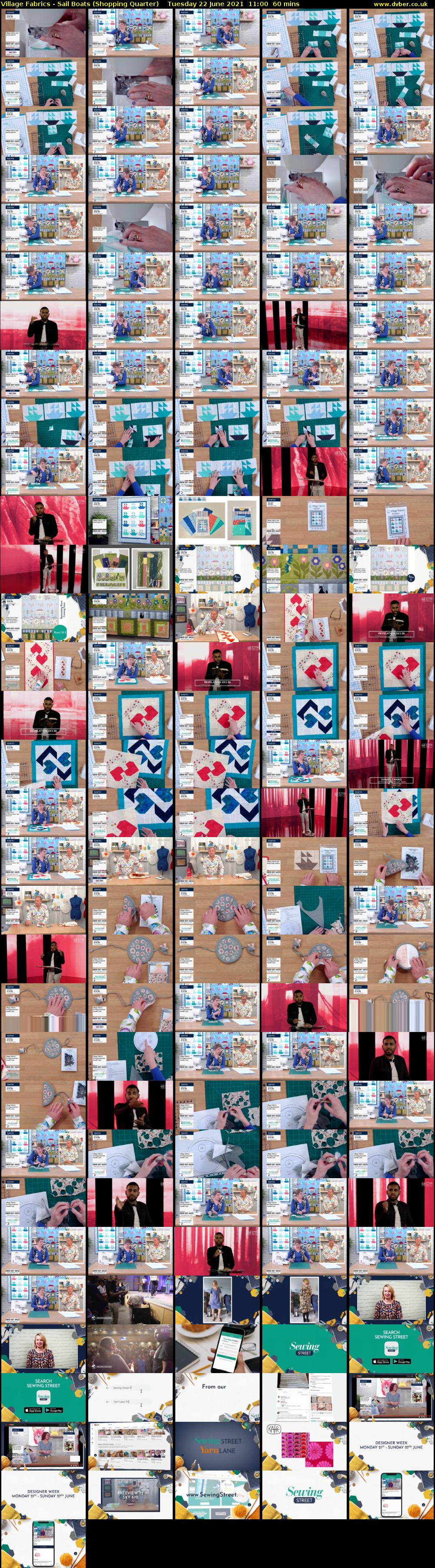 Village Fabrics - Sail Boats (Shopping Quarter) Tuesday 22 June 2021 11:00 - 12:00