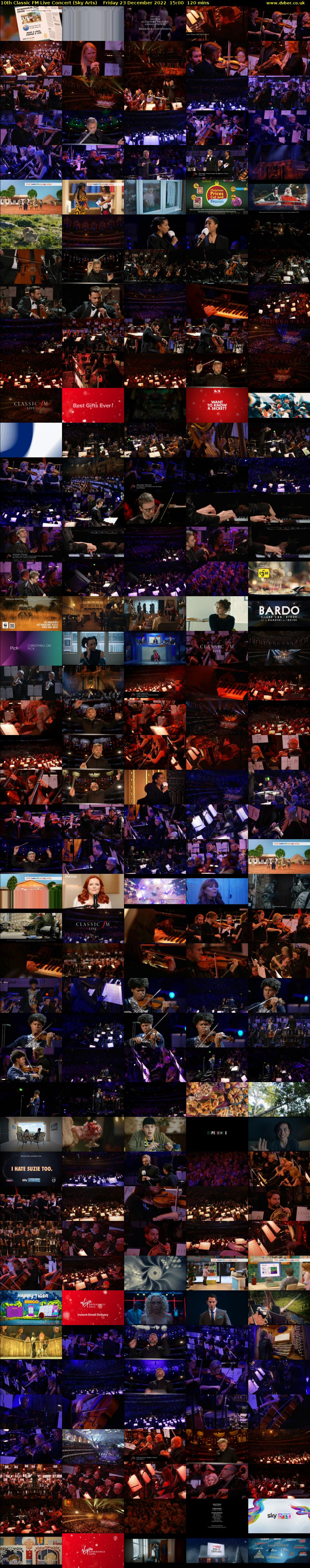10th Classic FM Live Concert (Sky Arts) Friday 23 December 2022 15:00 - 17:00