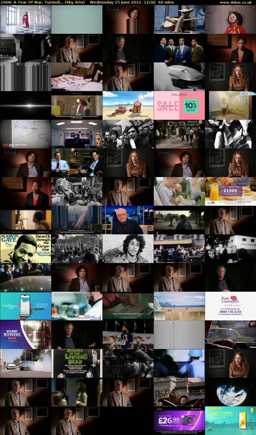 1968: A Year Of War, Turmoil... (Sky Arts) Wednesday 15 June 2022 12:00 - 13:00