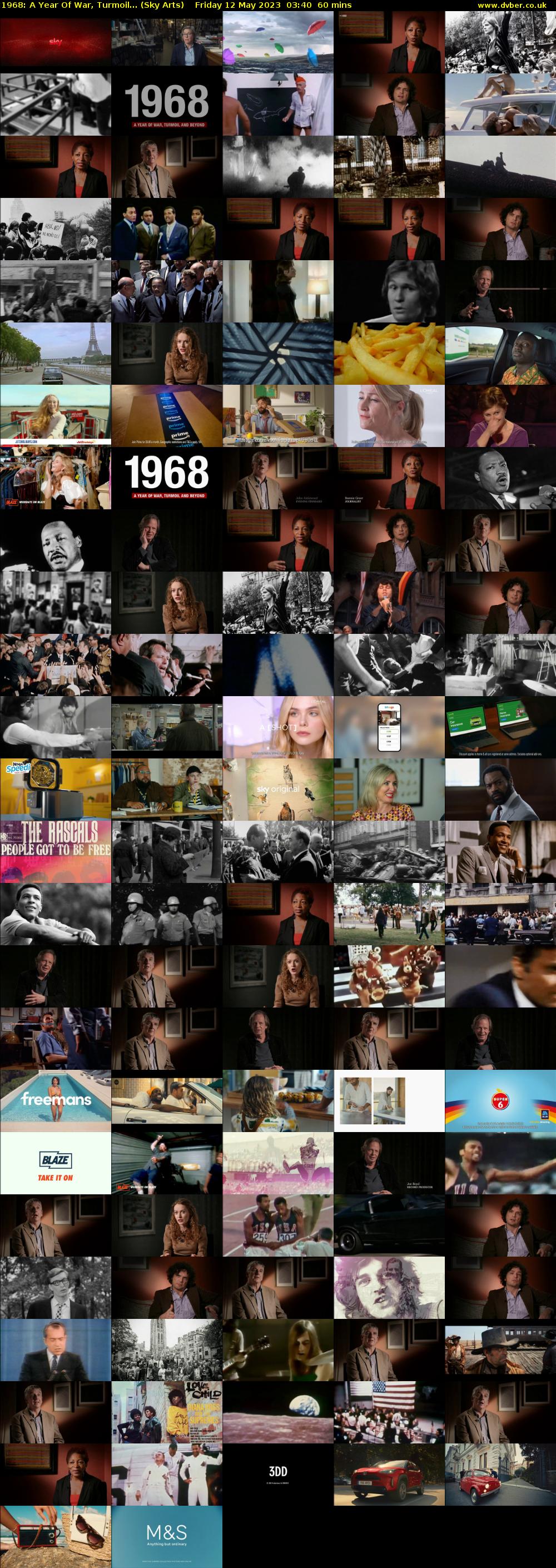 1968: A Year Of War, Turmoil... (Sky Arts) Friday 12 May 2023 03:40 - 04:40
