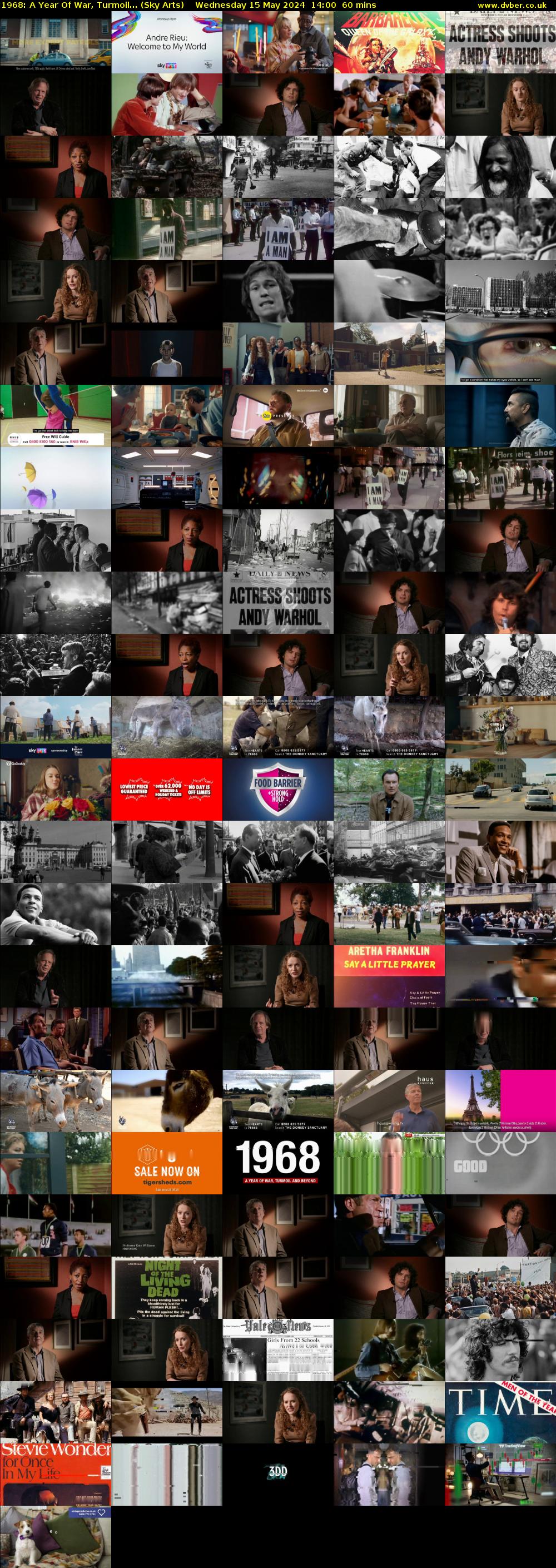 1968: A Year Of War, Turmoil... (Sky Arts) Wednesday 15 May 2024 14:00 - 15:00
